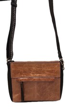 The Sak Leather Crossbody Snake Print Strap Adjustable Tote Purse Shoulder Bag