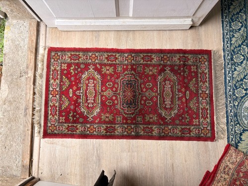 Ancien tapis rouge shirvan - tapis,