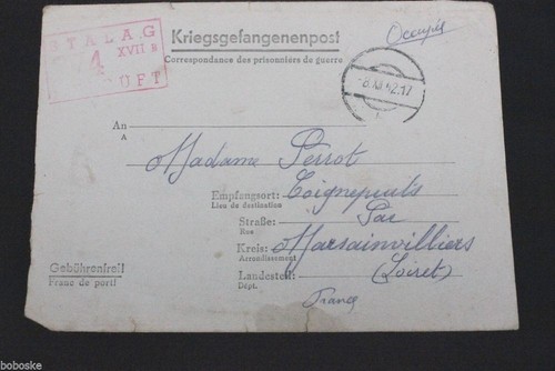 Correspondance prisonnier - d'un,