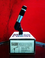 Vintage 1970s Shure 545SD / 545D dynamic cardioid microphone w extras SM57 545 3