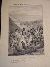 RARE Litho XIX FOLLE du DNIEPR UKRAINE BELARUS RUSSIE RUSSIA ROMANTISME 1830 a