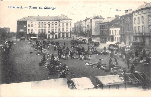 Cpa belgique charleroi place - belgique,