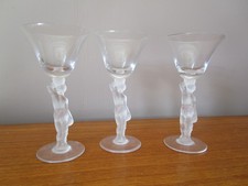 3 Bayel Bacchus Homme Crystal Glasses