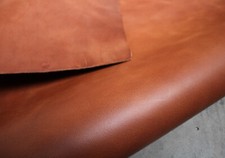 Cuir Naturel, Lederstück, Vierge, Épais, de Buffle, Braun Cognac Whisky