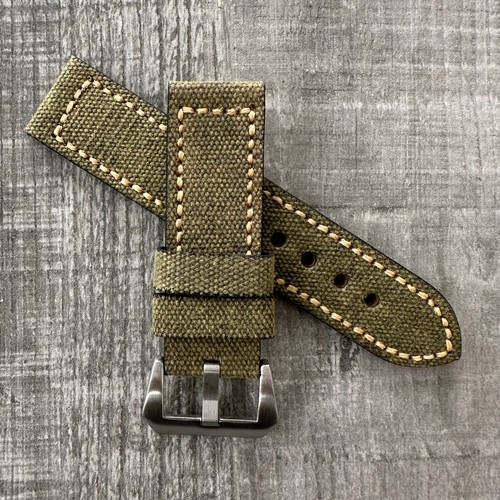 24mm vert toile - vert, bracelet
