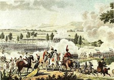 DESAIX and Napoleon BONAPARTE in Marengo (Italy) - 19th century color board