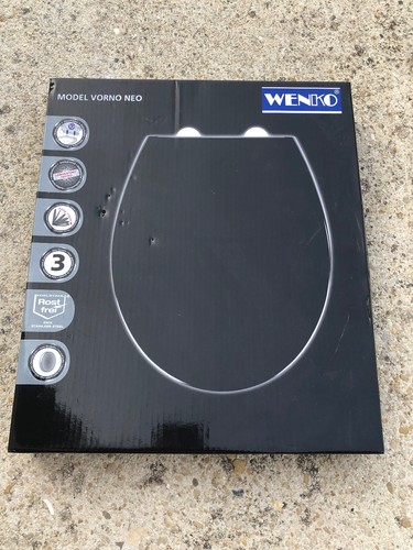 Wenko abattant noir - wenko, wc
