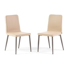 Lot de 2 chaises rembourrées