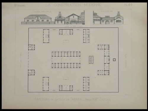 Tarbes abattoirs 1887 - tarbes,,