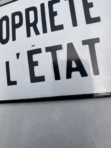 Plaque emaillee ancienne - plaque,