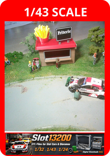 Cabane frites miniature - cabane,