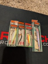 NEW Vintage Rapala lure lot new Rainbow, Fire tiger, Sfc, Silver.