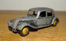 Rare Dinky Toys Traction Citroen 11 BL Yellow Wheels Car