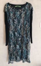 Robe bleu vert doublée col