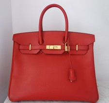 Sac Hermes Birkin 35 rouge