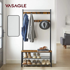 Meuble de Rangement Portant vêtement, Porte-Manteau, avec étagères à Chaussures