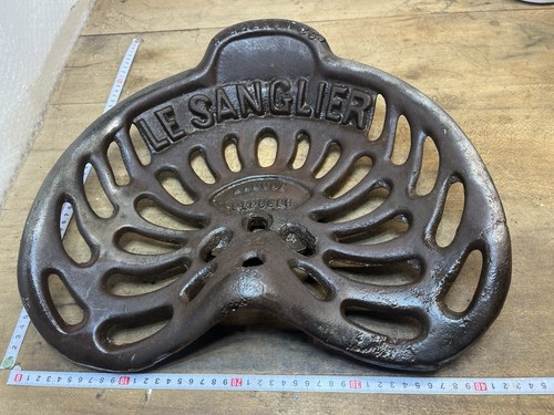 Old authentic cast iron seat - old,