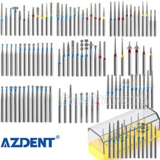 10Model AZDENT Dental Diamond Burs Friction Grip 1.6mm For High Speed Handpiece