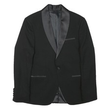 Veste Blazer Homme Noir Satin
