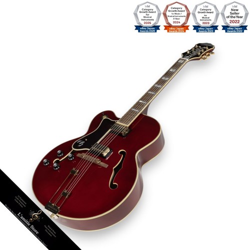 Guitare jazz rouge - , vin