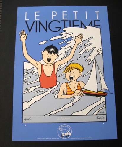 Herge sérigraphie quick - herge,