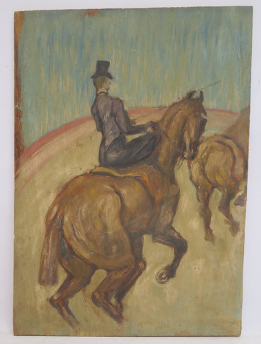 Dipinto huile cavalier - dipinto,