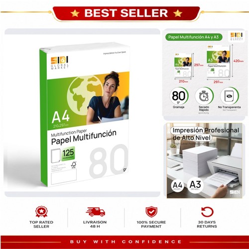 Papier 80g ramette - a4,
