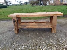 antique wood workbench