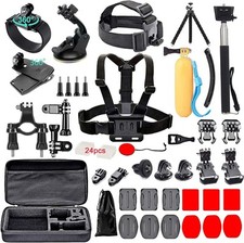 Black pro Camera Accessory Kit Compatible with GoPro Hero9/Hero8/Hero7, GoPro 