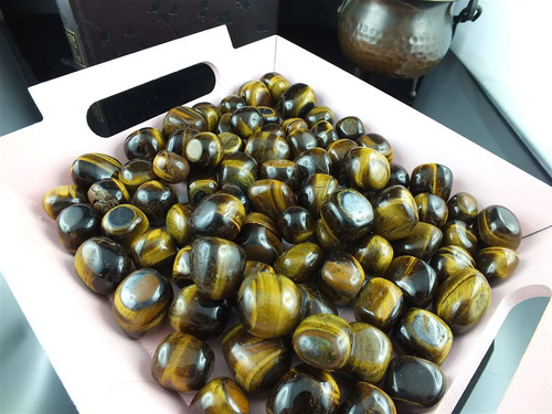 Tiger eye rolled stone - tiger,