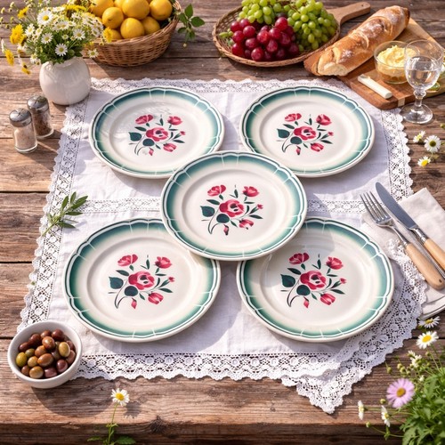 Assiettes plates anciennes