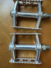 MKS Sylvan Gordito Platform Pedals 9/16" Grippy Cage Grip Aluminum Body Silver