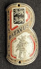 BATAVUS HEAD TUBE BICYCLE CYCLE FRAME EMBLEM PLATE BADGE