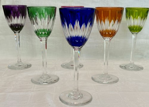 Verres pied cristal de - en,