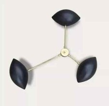Large Trident Applique Wall Lamp Serge Wet Max Ingrand Stilnovo Lumi Style lamp