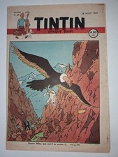 JOURNAL TINTIN 1947 N°38 Couverture HERGE BD Ancienne et Rare TBE