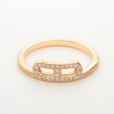 Hermès Chaîne d'Ancre diamond Ring 750(PG) 3.0g 52