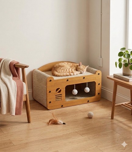 Maison griffoir pour - pour, chat