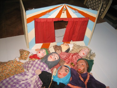 Lot anciennes marionnettes - 6,