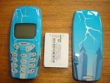 NOKIA 3310 MOBILE PHONE UNLOCKED LOVELY RETRO PHONE LIGHT BLUE GENERIC CASING