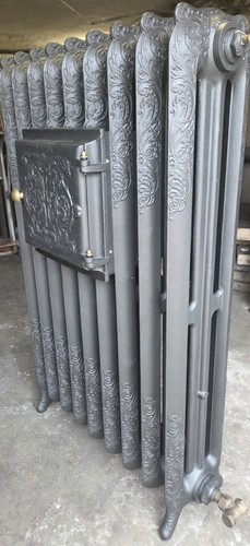 Radiateur fonte fleuri - radiateur, chauffe