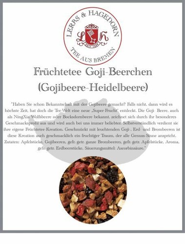 Thé aux fruits goji beerchen - fruits, goji-beerchen