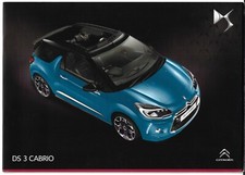 Citroen DS 3 Cabrio 2014-2015 UK Market Sales Brochure DSign DStyle DSire DSport
