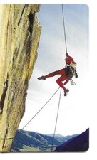 RARE / PHONE CARD - CLIMBING VERTICAL MOUNTAINEERING ROPE LIMIT / PHONECARD