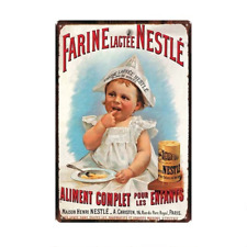Sheet metal advertising sign "Nestlé Milk Flour" 30 x 20 cm