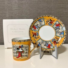 Disney Disneyland Cup & Saucer The Band Concert Mickey Mouse Demitasse Cup &