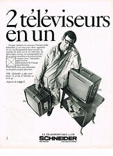 1968 SCHNEIDER Portable TV Advertising