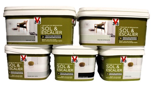 Peinture v33 rénovation sol - v33,