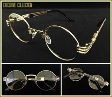 Lunettes De Vue Ronde En Or Pour Hommes, Élégantes Et Classiques