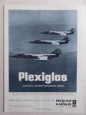 3/63 PUB ROHM & HAAS PLEXIGLAS LOCKHEED F-104 STARFIGHTER CANOPY RCAF JAPAN AD
